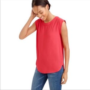 Jcrew sleeveless draped top